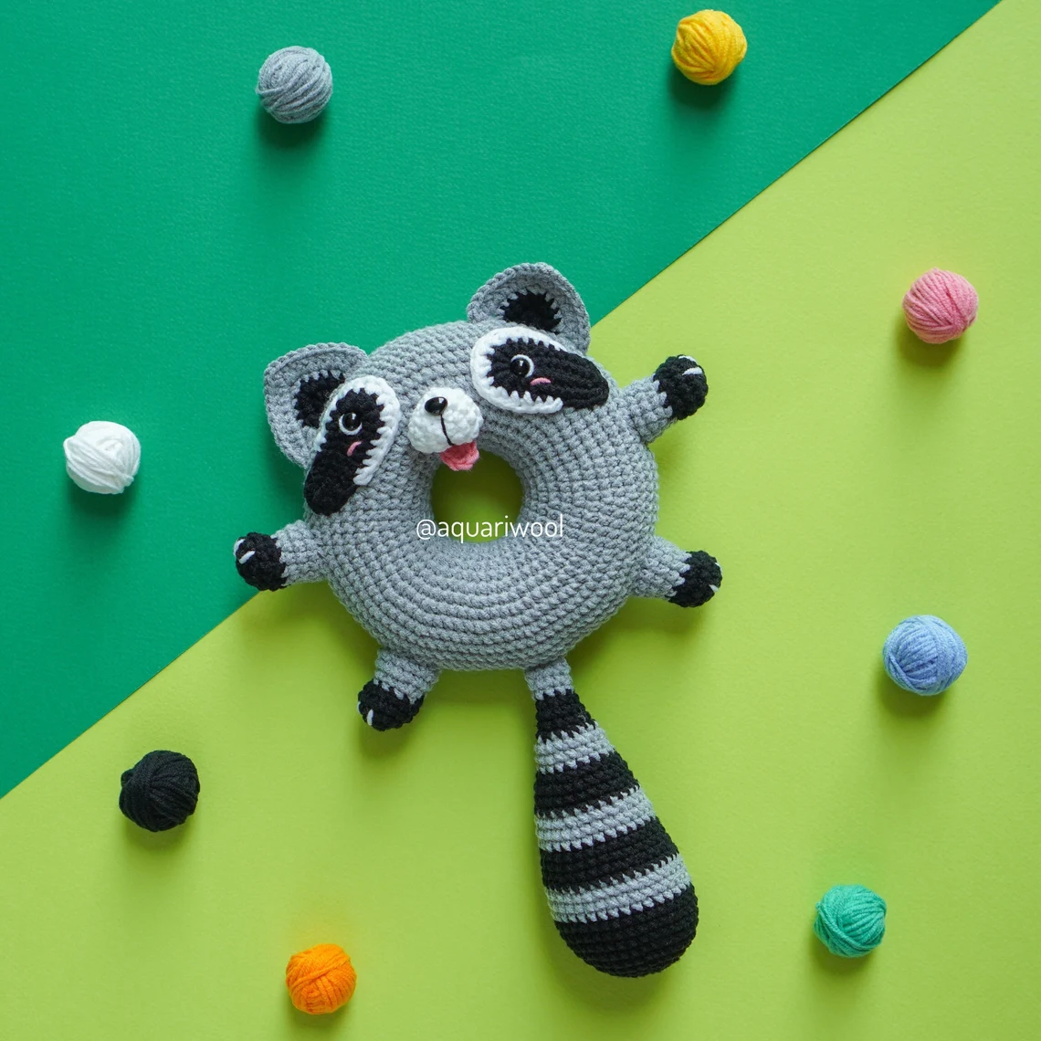 Donut Animal Amigurumi Crochet Pattern PDF – Cute Food Plush Toy Doll DIY Tutorial