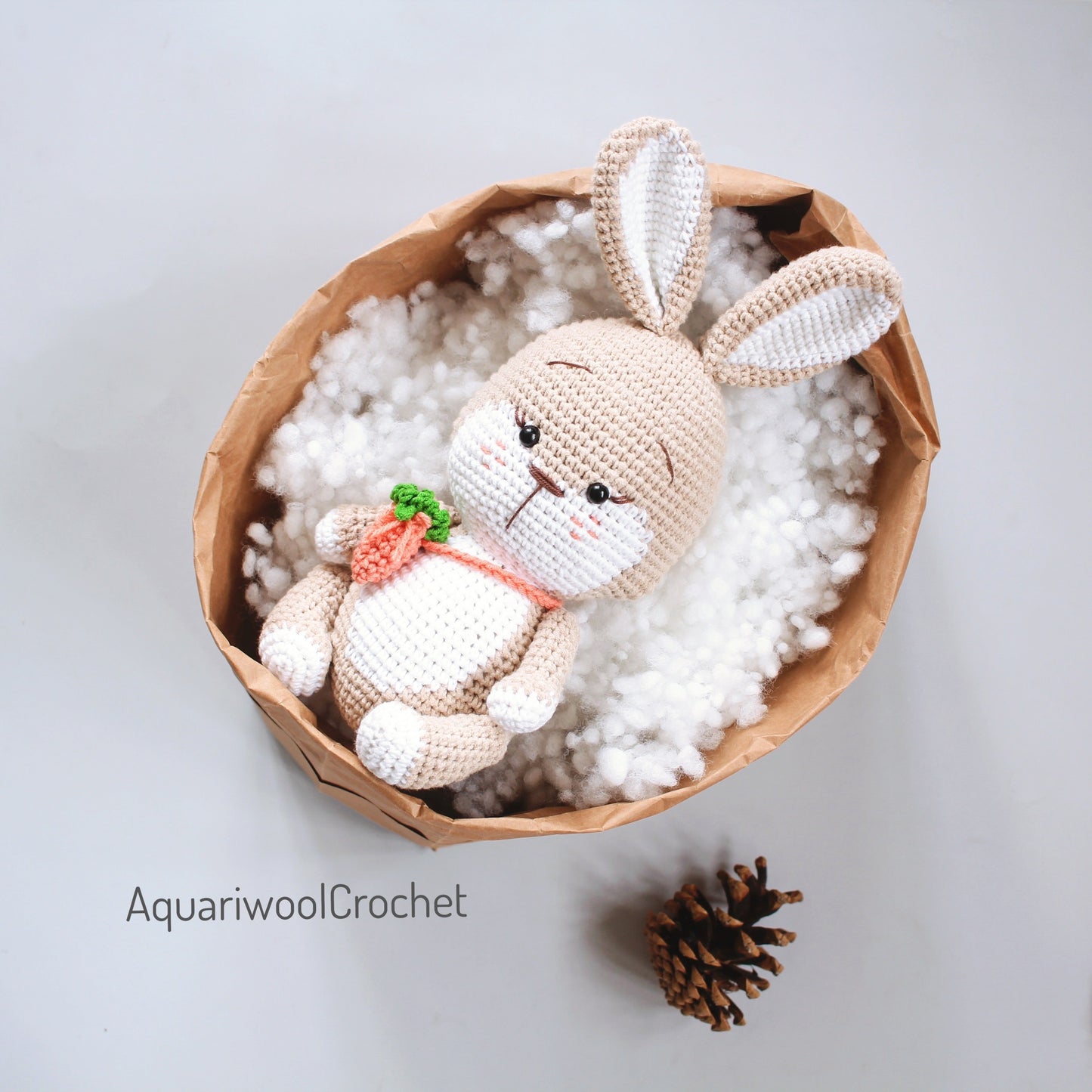 Dumpling Bunny Crochet Pattern: Amigurumi Doll (PDF)