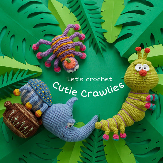 Amigurumi Bug Crochet Pattern Bundle PDF – 11 Insect Doll Plush Toys DIY Tutorial