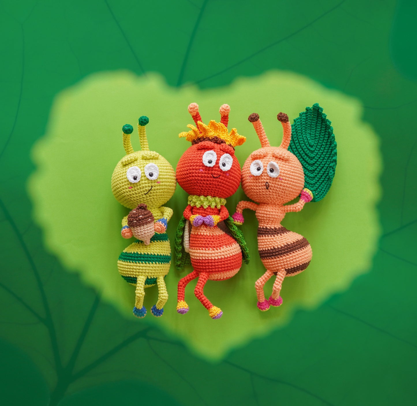 Amigurumi Bug Crochet Pattern Bundle PDF – 11 Insect Doll Plush Toys DIY Tutorial
