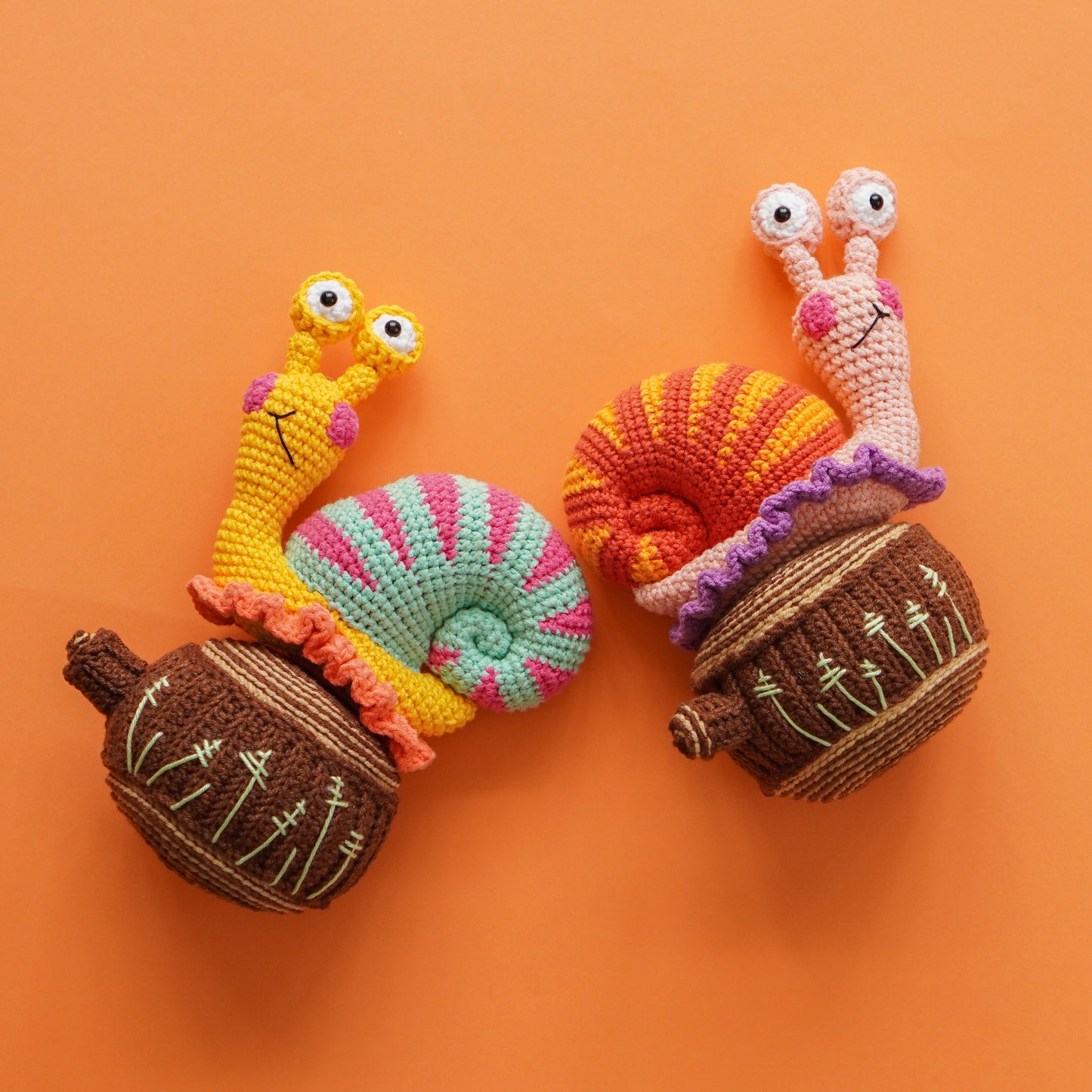 Slimy Snail Crochet Pattern: Amigurumi Doll (PDF)