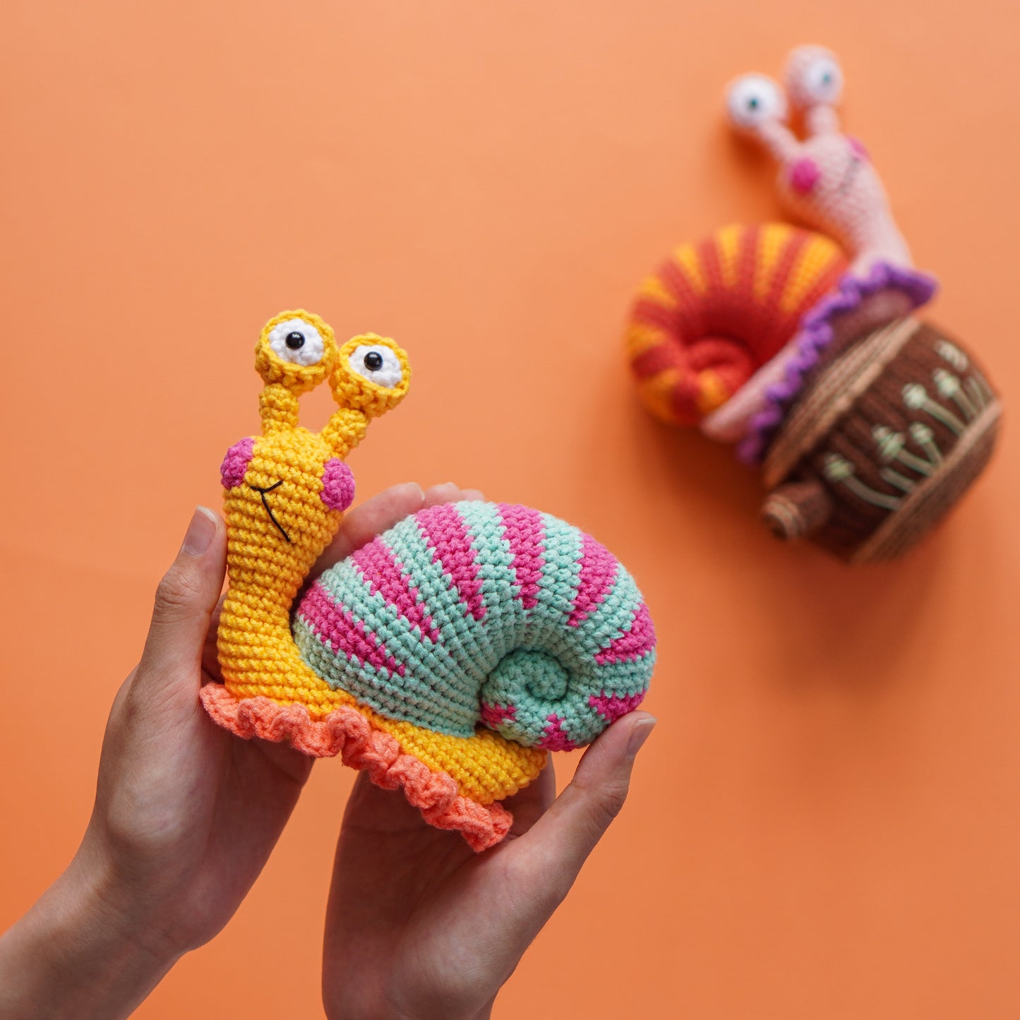 Slimy Snail Crochet Pattern: Amigurumi Doll (PDF)