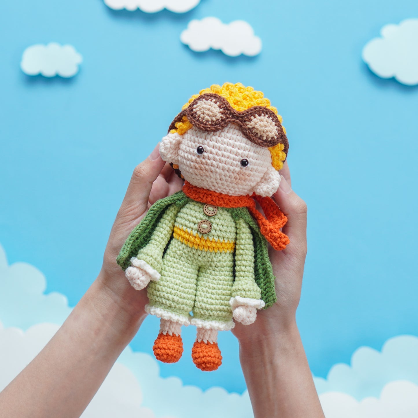 Little Prince Amigurumi Crochet Pattern PDF – Doll Bundle with Fox, Rose & Planet Plush Toy Tutorial