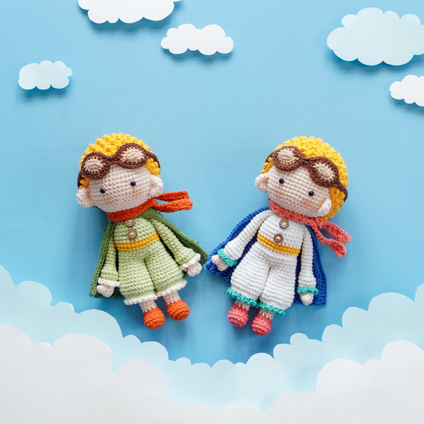 Little Prince Amigurumi Crochet Pattern PDF – Doll Bundle with Fox, Rose & Planet Plush Toy Tutorial