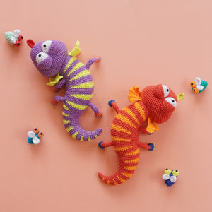 Geeky The Leopard Gecko Crochet Pattern by Aquariwool (Crochet Doll Pattern/Amigurumi Pattern for Baby gift)