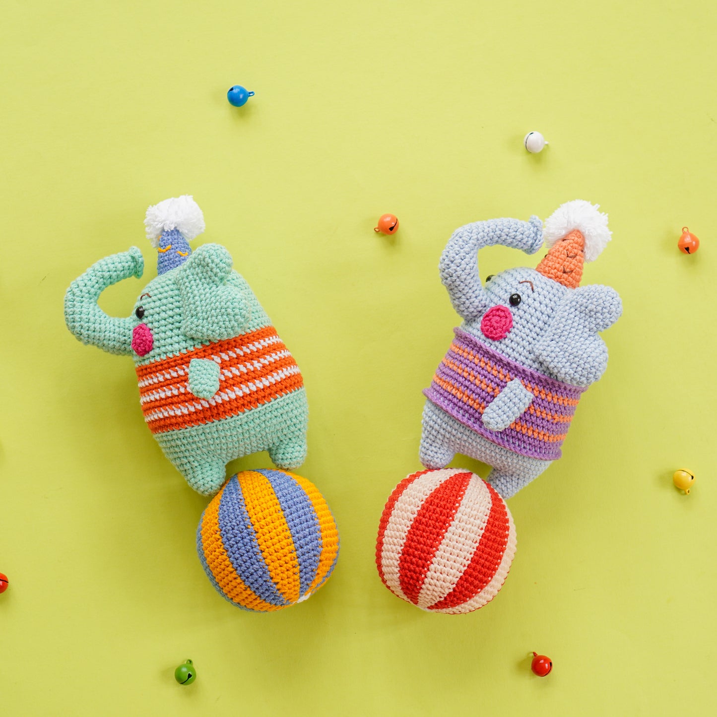 Circus Amigurumi Crochet Pattern Bundle PDF – Cute Clown & Animal Doll Plush Toy DIY Tutorial