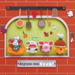 Load image into Gallery viewer, Food Cosplay Bundle: Mouse, Pig, Chicken, Cow Crochet Pattern by Aquariwool Crochet (Crochet Doll Pattern/Amigurumi Pattern for Baby gift)
