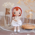 Load image into Gallery viewer, Wedding Couple Crochet Pattern by Aquariwool Crochet (Crochet Doll Pattern/Amigurumi Pattern for Wedding gift)

