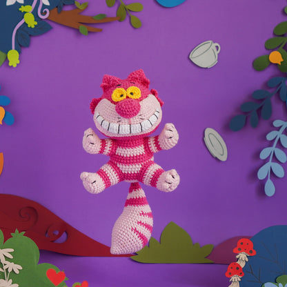 Cheshire Cat (2024 version)-Alice in Wonderland Crochet Plushies Pattern