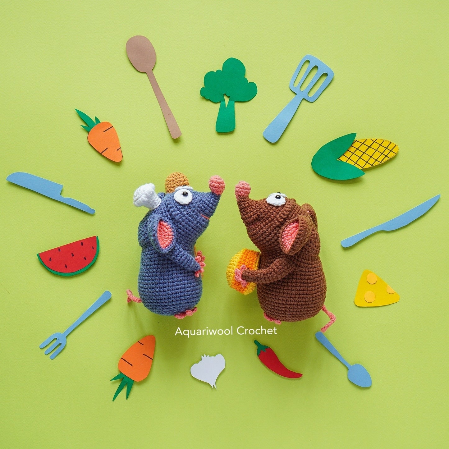 Ratatouille Bundle Crochet Pattern: Remi & Emile