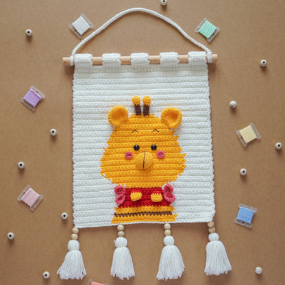 Bundle: (4 Wall Hangings) Pooh, Piglet, Eeyore, Lumpy-Crochet Pattern