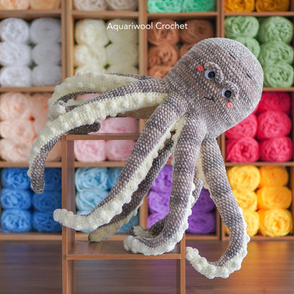 Amigurumi Crochet Pattern Bundle: Octopus, Turtle, Starfish, Stingray (PDF Download)