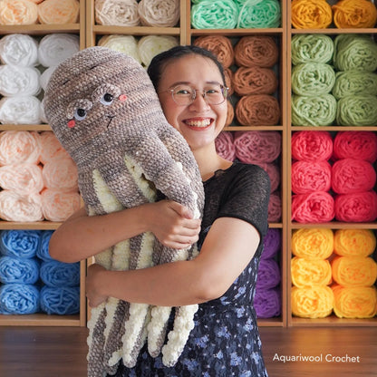 Amigurumi Crochet Pattern Bundle: Octopus, Turtle, Starfish, Stingray (PDF Download)
