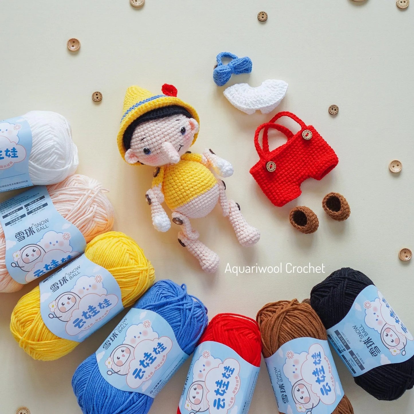 Alice au pays des merveilles (Amigurumi Pattern/Amigurumi Crochet Pattern/Crochet Amigurumi Pattern by Aquariwool)