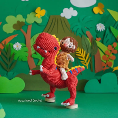 Crochet Dinosaur Pattern: Amigurumi T-Rex & Family (PDF Pattern)