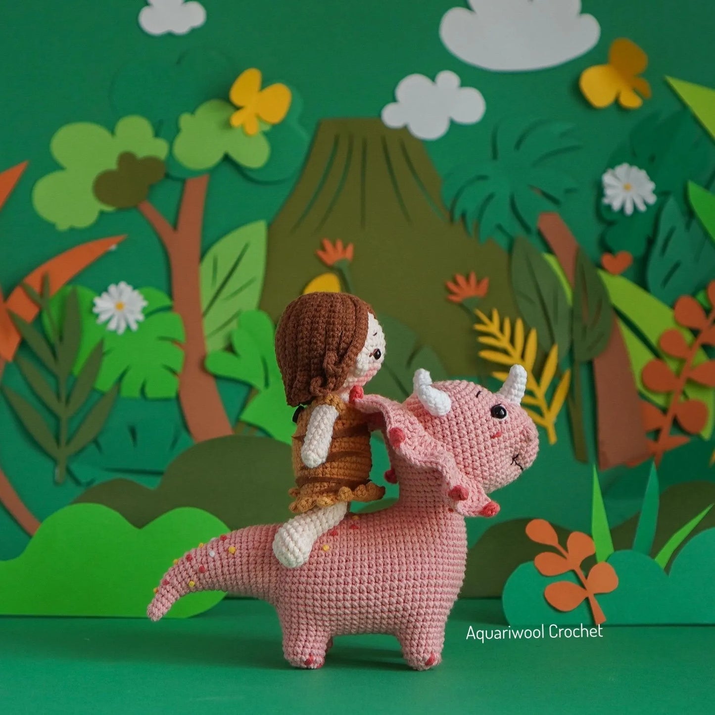 Crochet Dinosaur Pattern: Amigurumi T-Rex & Family (PDF Pattern)