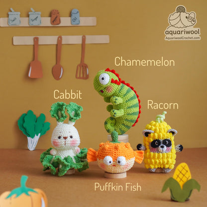 Botanimals Crochet Pattern Bundle: 16 Kawaii Amigurumi PDF (Digital Download)