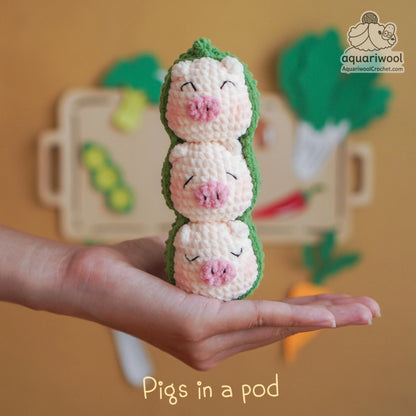 Botanimals Crochet Pattern Bundle: Kawaii Fruit Animal Amigurumi (PDF)