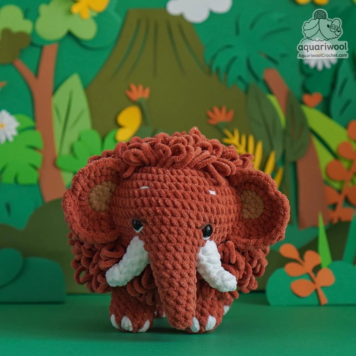 Mammoth Crochet Pattern PDF: Kawaii Woolly Amigurumi Toy