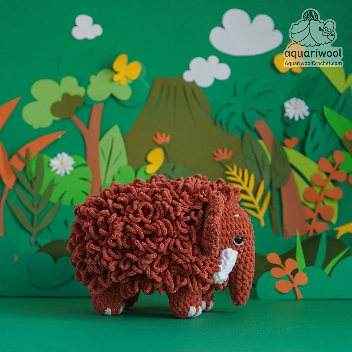 Mammoth Crochet Pattern PDF: Kawaii Woolly Amigurumi Toy