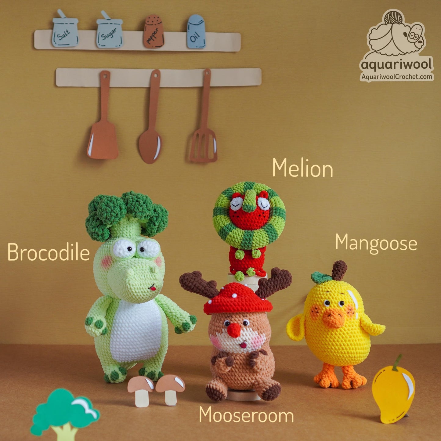 Botanimals Crochet Pattern Bundle: 16 Kawaii Amigurumi PDF (Digital Download)