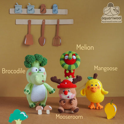 Botanimals Crochet Pattern Bundle: 16 Kawaii Amigurumi PDF (Digital Download)