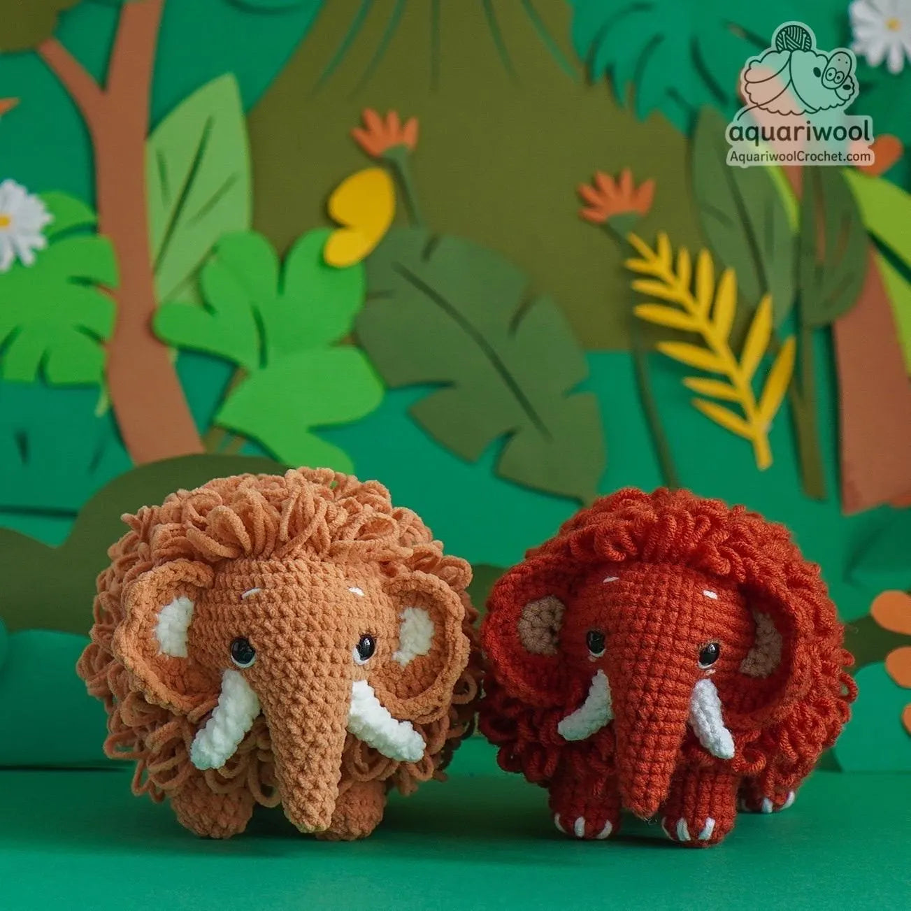 Mammoth Crochet Pattern PDF: Kawaii Woolly Amigurumi Toy