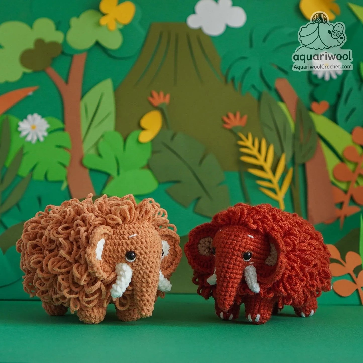 Mammoth Crochet Pattern PDF: Kawaii Woolly Amigurumi Toy