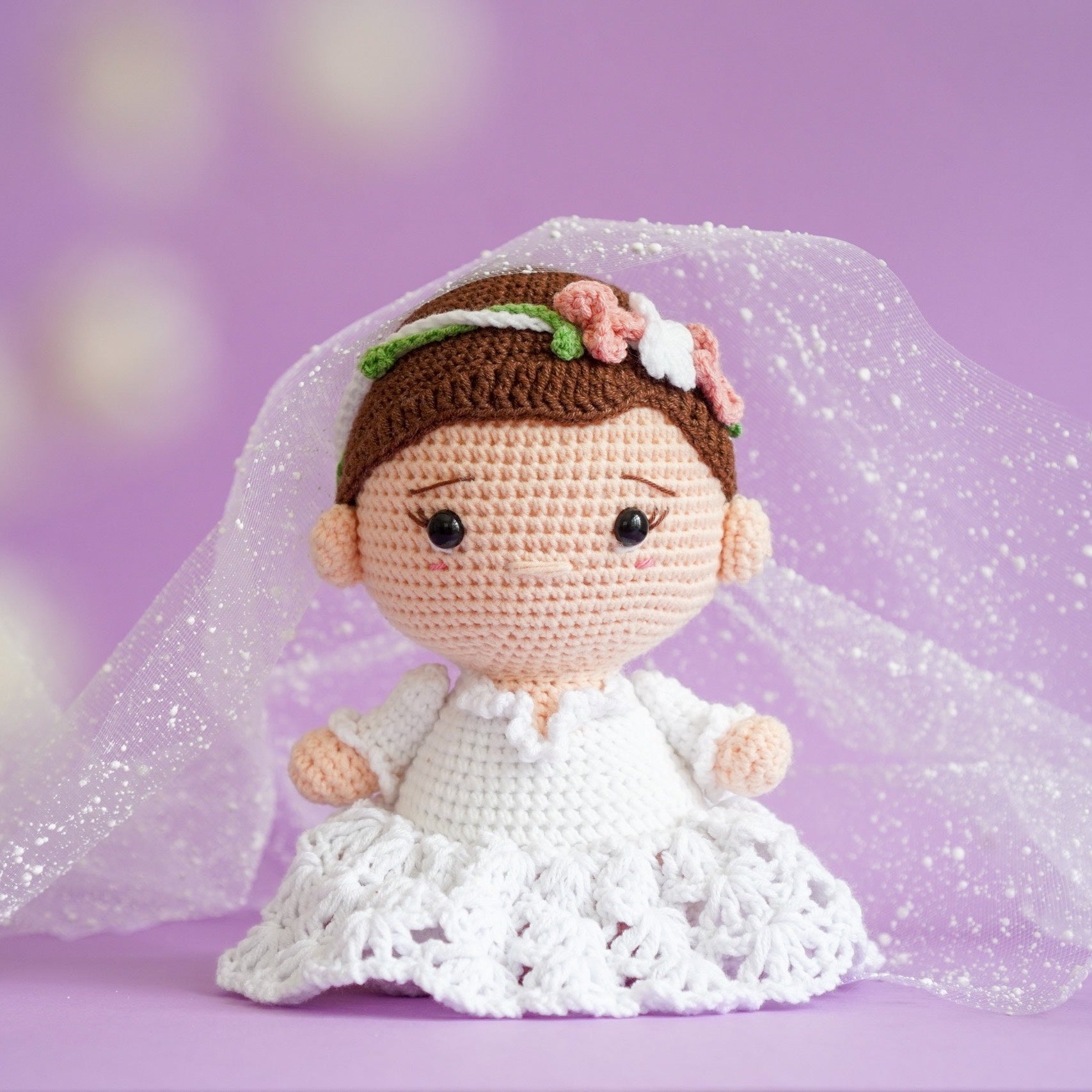 Wedding Couple Crochet Pattern by Aquariwool Crochet (Crochet Doll Pattern/Amigurumi Pattern for Baby gift)