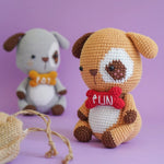Load image into Gallery viewer, Pat The Puppy Crochet Pattern by Aquariwool Crochet (Crochet Doll Pattern/Amigurumi Pattern for Baby gift)
