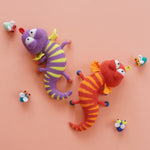 Load image into Gallery viewer, Geeky The Leopard Gecko Crochet Pattern by Aquariwool (Crochet Doll Pattern/Amigurumi Pattern for Baby gift)
