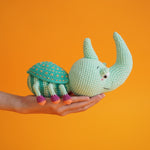 Load image into Gallery viewer, Hercules Beetle Crochet Pattern by Aquariwool Crochet (Crochet Doll Pattern/Amigurumi Pattern for Baby gift)
