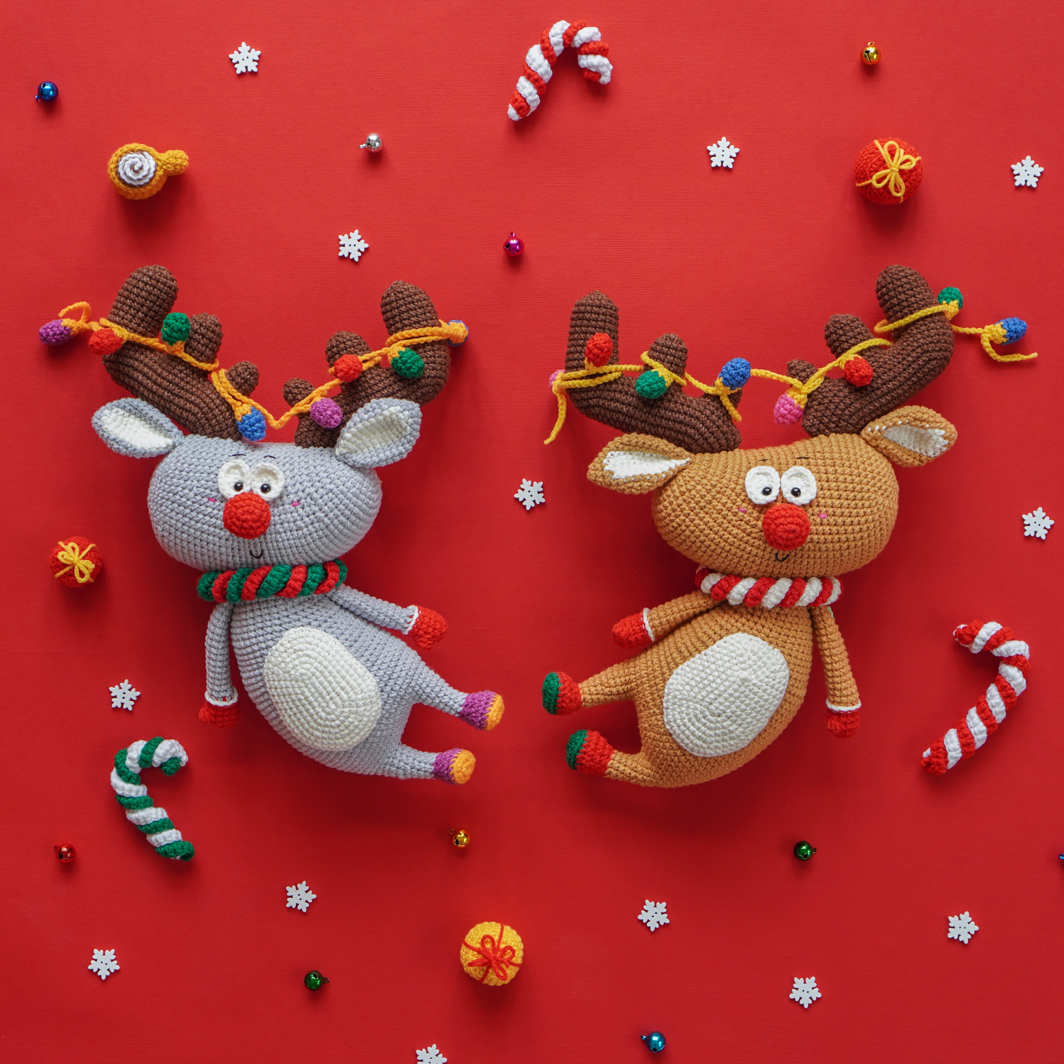 Combo de Noël : Père Noël, renne, arbre de Noël et ours polaire