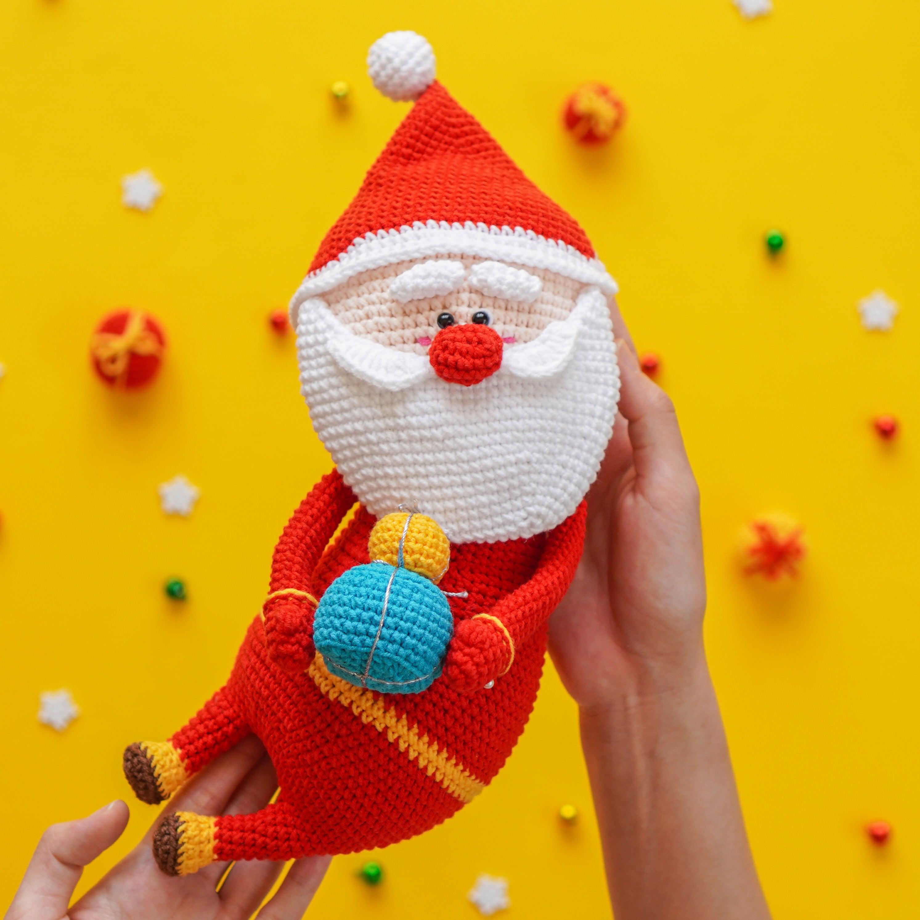 The Christmas Santa Crochet Pattern by Aquariwool (Crochet Doll Pattern/Amigurumi Pattern for Baby gift)