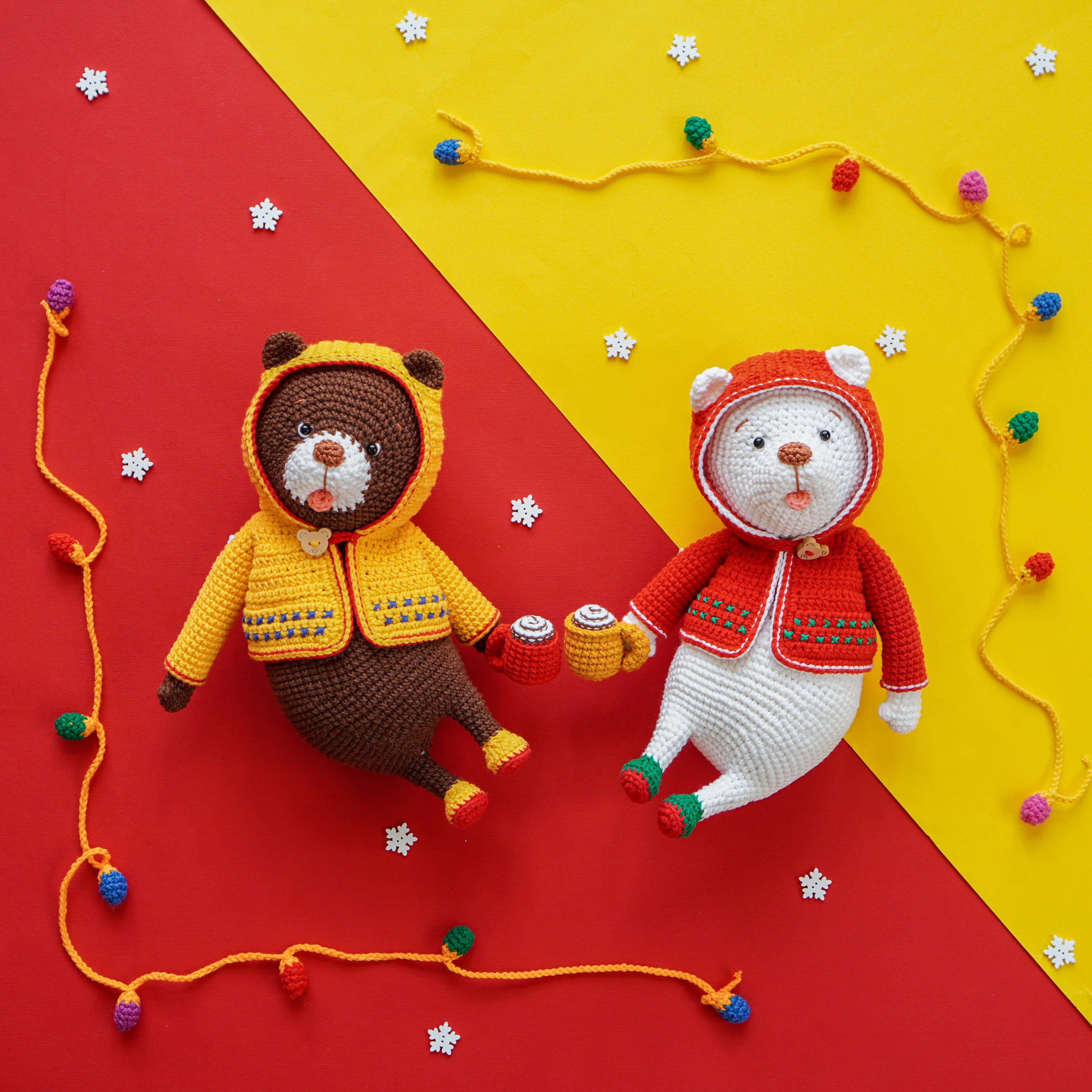 Christmas Bundle: Santa, Reindeer, X-Mas Tree & Polar Bear Crochet Pattern by Aquariwool (Crochet Doll Pattern/Amigurumi Pattern for Baby gift)
