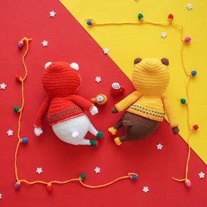 The Christmas Polar Bear Crochet Pattern by Aquariwool (Crochet Doll Pattern/Amigurumi Pattern for Baby gift)