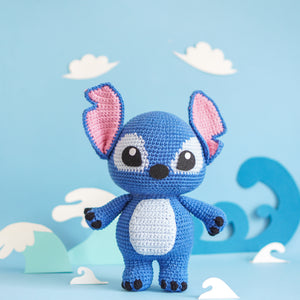 Blue Monster Crochet Pattern by Aquariwool (Crochet Doll Pattern/Amigurumi Pattern for Baby gift)