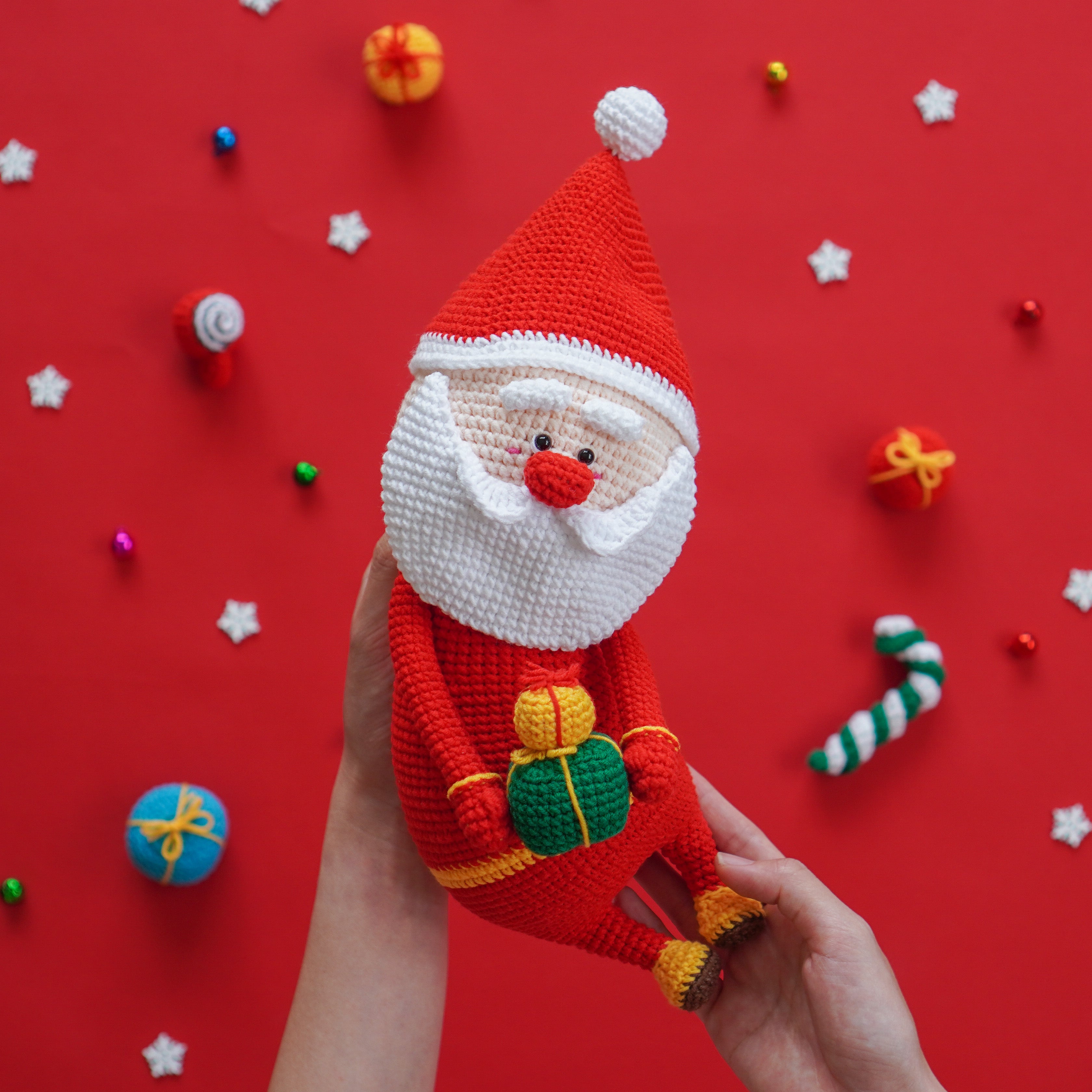 The Christmas Santa Crochet Pattern by Aquariwool (Crochet Doll Pattern/Amigurumi Pattern for Baby gift)