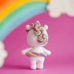 Load image into Gallery viewer, Lollipop Unicorn Crochet Pattern by Aquariwool Crochet (Crochet Doll Pattern/Amigurumi Pattern for Baby gift)
