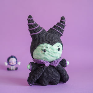 Black Witch Crochet Pattern by Aquariwool (Crochet Doll Pattern/Amigurumi Pattern for Baby gift)