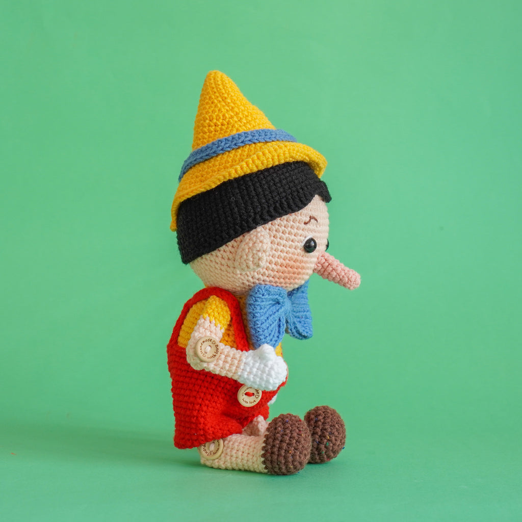 Pinocio Pattern Pinocchio Crochet Pattern by Aquariwool Crochet (Crochet Doll Pattern ...
