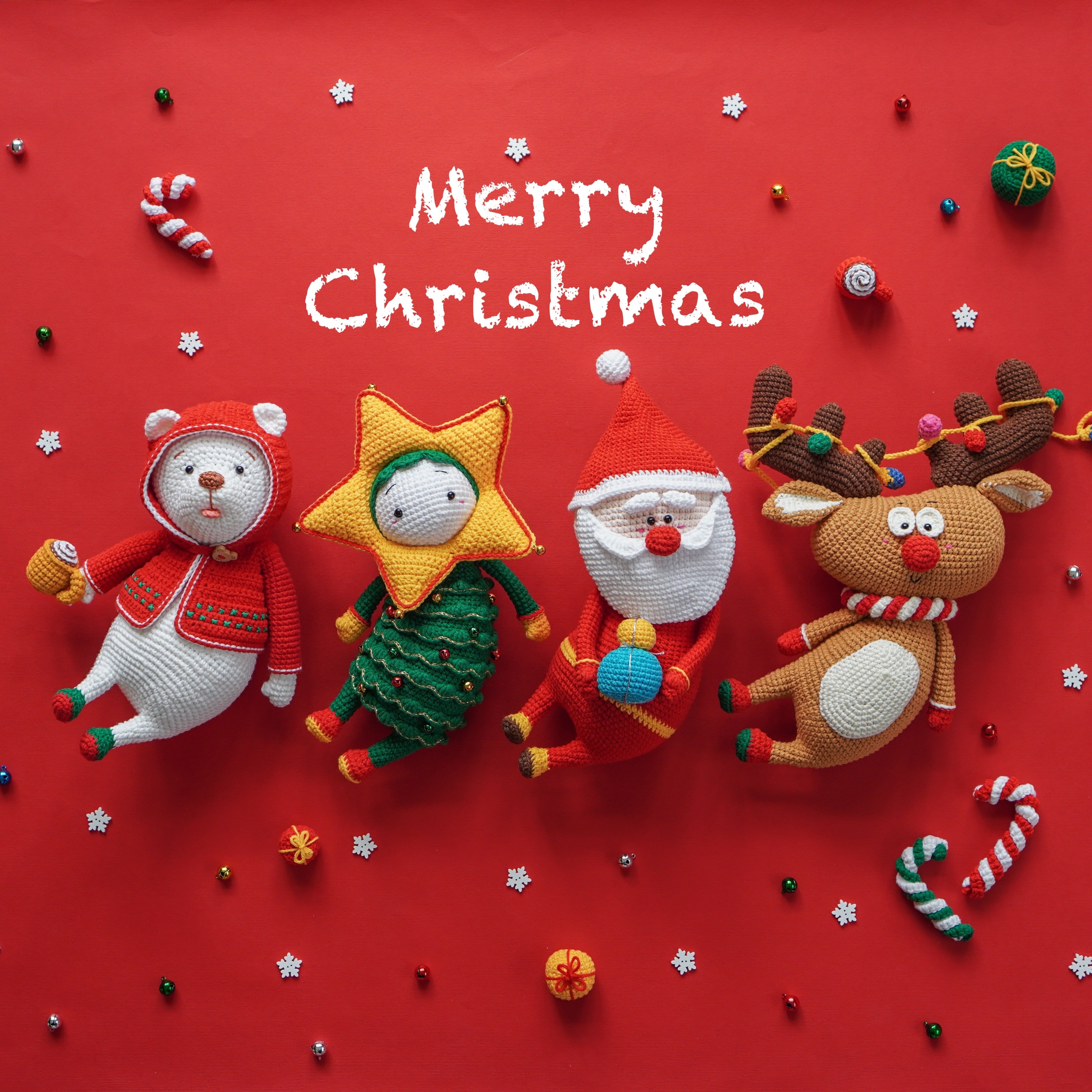 Combo de Noël : Père Noël, renne, arbre de Noël et ours polaire –  AquariwoolCrochet