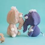 Load image into Gallery viewer, Jumbo The Elephant Crochet Pattern by Aquariwool Crochet (Crochet Doll Pattern/Amigurumi Pattern for Baby gift)
